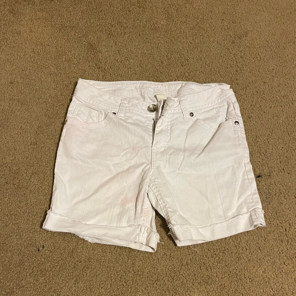 Justice White Jean Shorts